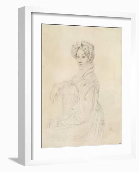 Portrait de la comtesse de Marcellus-Jean-Auguste-Dominique Ingres-Framed Giclee Print