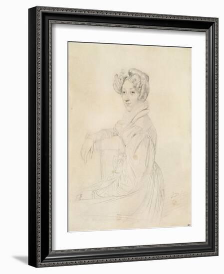 Portrait de la comtesse de Marcellus-Jean-Auguste-Dominique Ingres-Framed Giclee Print