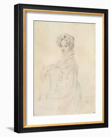 Portrait de la comtesse de Marcellus-Jean-Auguste-Dominique Ingres-Framed Giclee Print