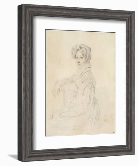 Portrait de la comtesse de Marcellus-Jean-Auguste-Dominique Ingres-Framed Giclee Print