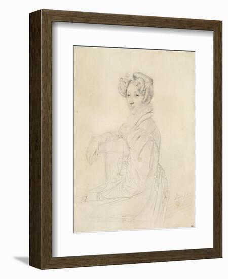 Portrait de la comtesse de Marcellus-Jean-Auguste-Dominique Ingres-Framed Giclee Print