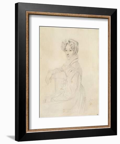 Portrait de la comtesse de Marcellus-Jean-Auguste-Dominique Ingres-Framed Giclee Print