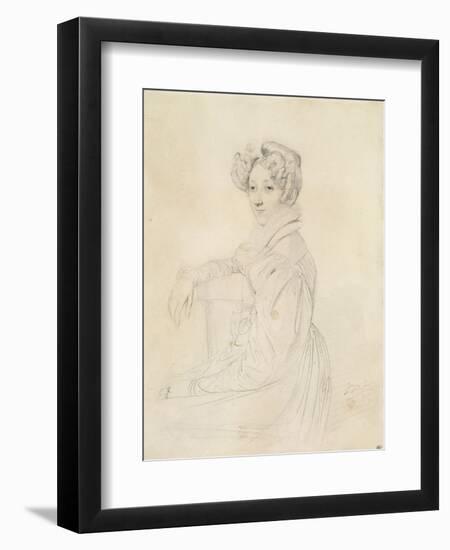 Portrait de la comtesse de Marcellus-Jean-Auguste-Dominique Ingres-Framed Giclee Print