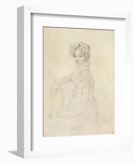 Portrait de la comtesse de Marcellus-Jean-Auguste-Dominique Ingres-Framed Giclee Print