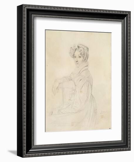 Portrait de la comtesse de Marcellus-Jean-Auguste-Dominique Ingres-Framed Giclee Print