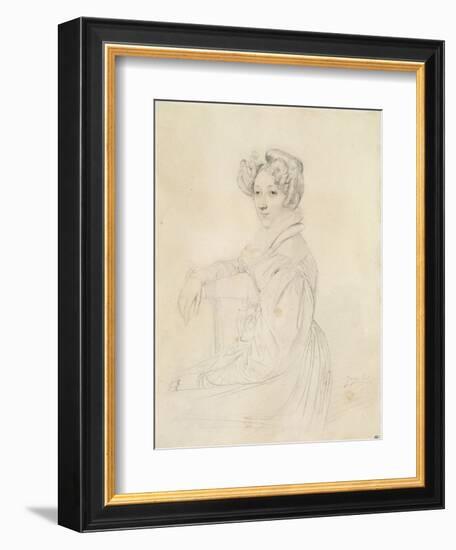 Portrait de la comtesse de Marcellus-Jean-Auguste-Dominique Ingres-Framed Giclee Print