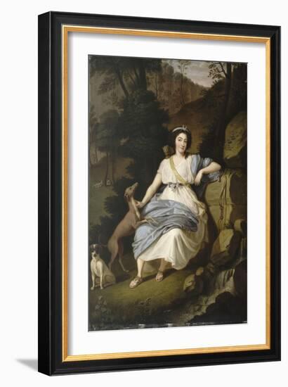 Portrait de la comtesse de Provence en Diane-Ludwig Guttenbrunn-Framed Giclee Print