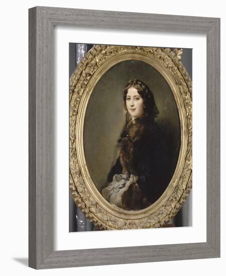 Portrait de la comtesse Lise Przezdziecka-Franz Xaver Winterhalter-Framed Giclee Print