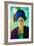 Portrait De La Femme De L'artiste Avec Un Chapeau  (Artist's Wife with Hat) Peinture D'august Mack-August Macke-Framed Giclee Print
