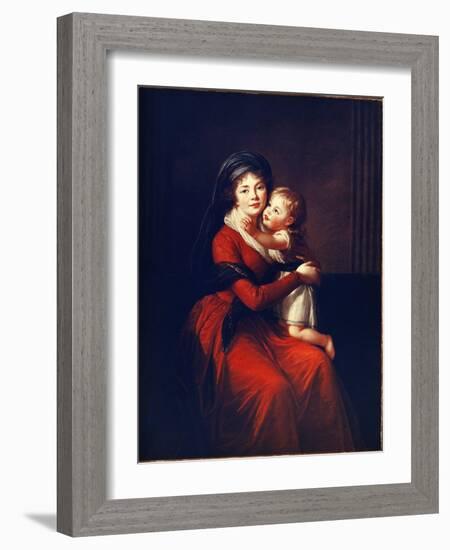 Portrait De La Princesse Alexandra Petrovna Galitzine (Golitsyna Ou Galitzyne) Nee Protassov (1774--Elisabeth Louise Vigee-LeBrun-Framed Giclee Print