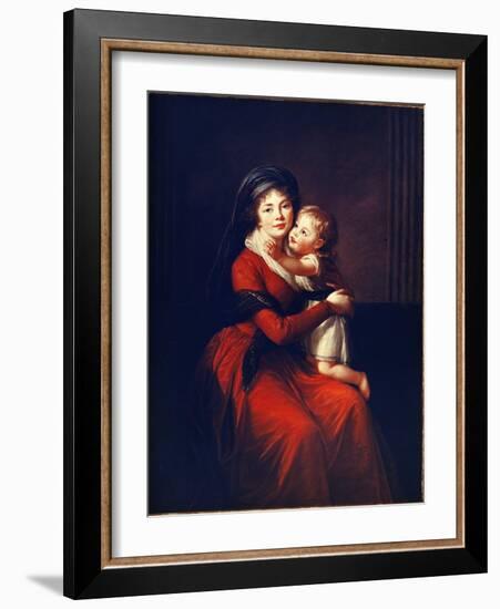 Portrait De La Princesse Alexandra Petrovna Galitzine (Golitsyna Ou Galitzyne) Nee Protassov (1774--Elisabeth Louise Vigee-LeBrun-Framed Giclee Print