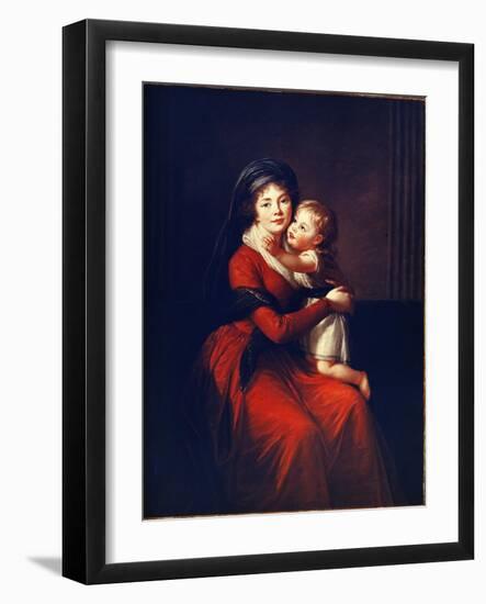 Portrait De La Princesse Alexandra Petrovna Galitzine (Golitsyna Ou Galitzyne) Nee Protassov (1774--Elisabeth Louise Vigee-LeBrun-Framed Giclee Print