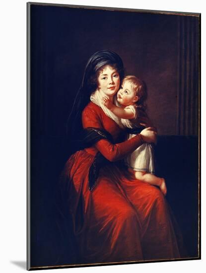 Portrait De La Princesse Alexandra Petrovna Galitzine (Golitsyna Ou Galitzyne) Nee Protassov (1774--Elisabeth Louise Vigee-LeBrun-Mounted Giclee Print