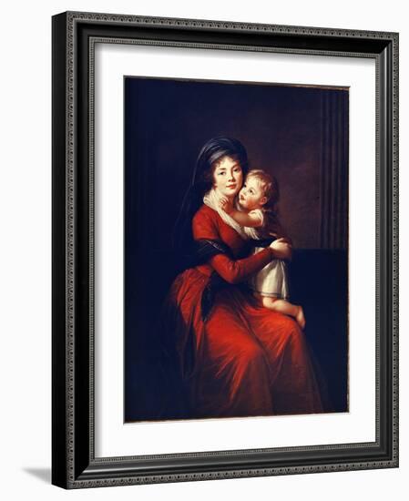 Portrait De La Princesse Alexandra Petrovna Galitzine (Golitsyna Ou Galitzyne) Nee Protassov (1774--Elisabeth Louise Vigee-LeBrun-Framed Giclee Print