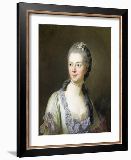 Portrait De La Princesse Ekaterina Dmitrievna Golitsyna (Galitzine) - Portrait of Ekaterina Dmitrie-Louis Michel Van Loo-Framed Giclee Print