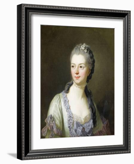 Portrait De La Princesse Ekaterina Dmitrievna Golitsyna (Galitzine) - Portrait of Ekaterina Dmitrie-Louis Michel Van Loo-Framed Giclee Print