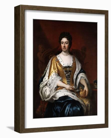 Portrait De La Reine Anne Stuart (1665-1714)  (Portrait of Queen Anne (1665-1714)) Peinture Anonym-Anonymous Anonymous-Framed Giclee Print