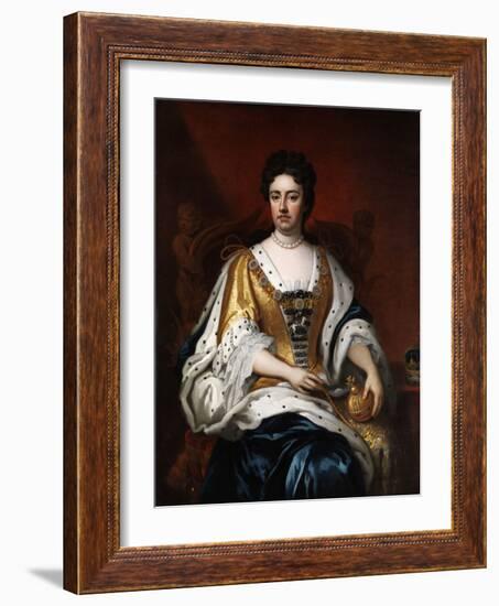 Portrait De La Reine Anne Stuart (1665-1714)  (Portrait of Queen Anne (1665-1714)) Peinture Anonym-Anonymous Anonymous-Framed Giclee Print