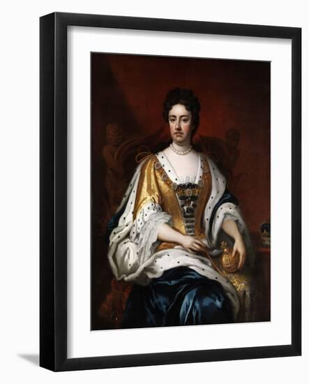 Portrait De La Reine Anne Stuart (1665-1714)  (Portrait of Queen Anne (1665-1714)) Peinture Anonym-Anonymous Anonymous-Framed Giclee Print