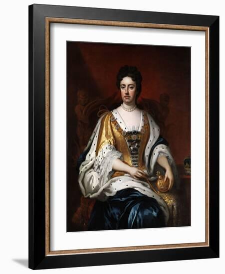 Portrait De La Reine Anne Stuart (1665-1714)  (Portrait of Queen Anne (1665-1714)) Peinture Anonym-Anonymous Anonymous-Framed Giclee Print