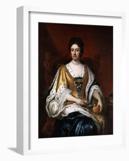 Portrait De La Reine Anne Stuart (1665-1714)  (Portrait of Queen Anne (1665-1714)) Peinture Anonym-Anonymous Anonymous-Framed Giclee Print