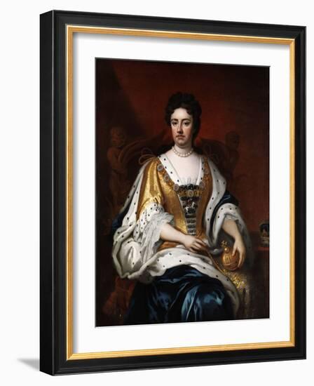 Portrait De La Reine Anne Stuart (1665-1714)  (Portrait of Queen Anne (1665-1714)) Peinture Anonym-Anonymous Anonymous-Framed Giclee Print