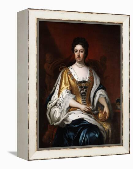 Portrait De La Reine Anne Stuart (1665-1714)  (Portrait of Queen Anne (1665-1714)) Peinture Anonym-Anonymous Anonymous-Framed Premier Image Canvas