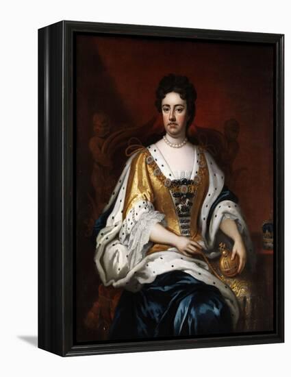 Portrait De La Reine Anne Stuart (1665-1714)  (Portrait of Queen Anne (1665-1714)) Peinture Anonym-Anonymous Anonymous-Framed Premier Image Canvas