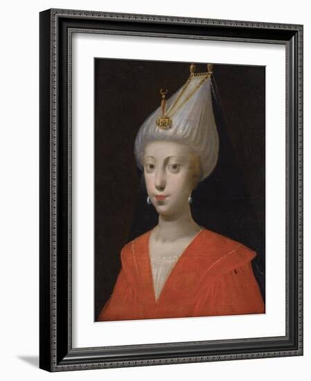 Portrait De La Sultane Roxelane (Russelazie (La Ruthenienne), Ou Hurrem (Nee Anastasia Lisovska, V-Italian School-Framed Giclee Print