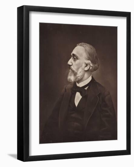 Portrait de Léon Gambetta (1838-1882), homme politique et avocat français-Ludovic Baschet-Framed Giclee Print