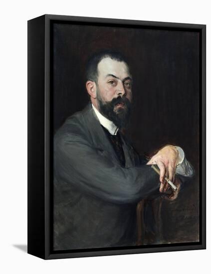 Portrait de Léon Pissard-Jacques-emile Blanche-Framed Premier Image Canvas