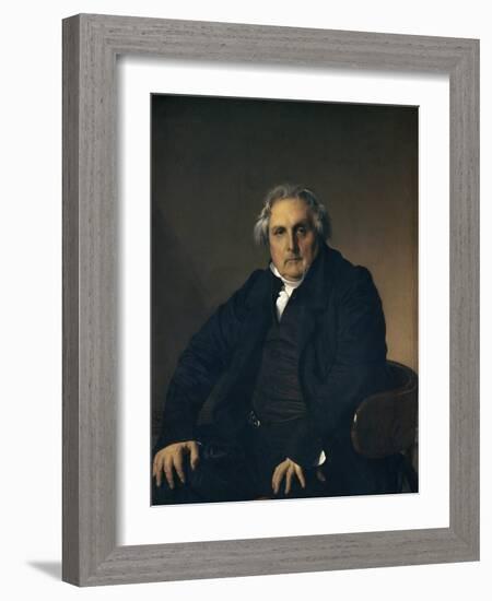 Portrait de Louis-Francois Bertin-Jean-Auguste-Dominique Ingres-Framed Giclee Print