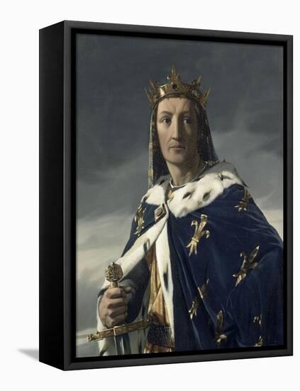 Portrait de Louis VIII (1187-1226), dit le Lion, roi de France en 1223-Henri Lehmann-Framed Premier Image Canvas