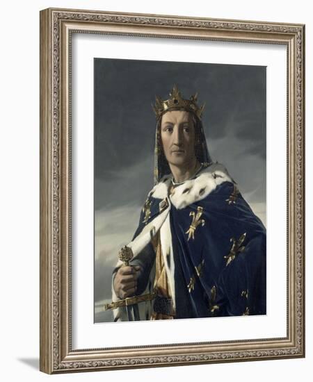 Portrait de Louis VIII (1187-1226), dit le Lion, roi de France en 1223-Henri Lehmann-Framed Giclee Print