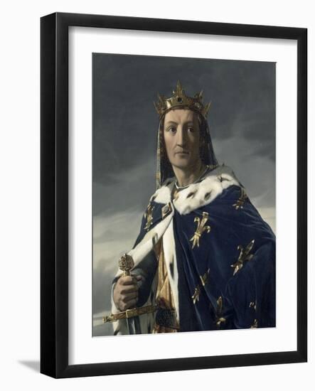 Portrait de Louis VIII (1187-1226), dit le Lion, roi de France en 1223-Henri Lehmann-Framed Giclee Print