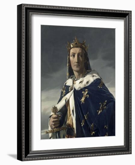 Portrait de Louis VIII (1187-1226), dit le Lion, roi de France en 1223-Henri Lehmann-Framed Giclee Print