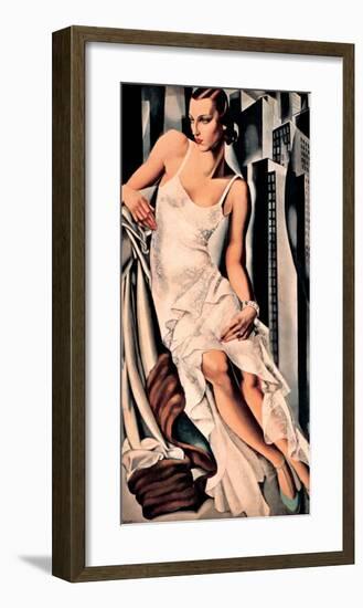 Portrait de Madame Allan Bott-Tamara de Lempicka-Framed Premium Giclee Print