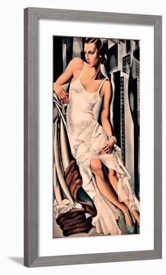 Portrait de Madame Allan Bott-Tamara de Lempicka-Framed Premium Giclee Print