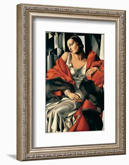 Portrait de Madame Boucard-Tamara de Lempicka-Framed Premium Giclee Print