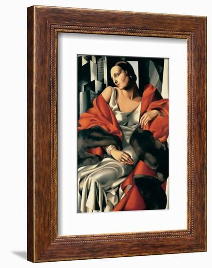 Portrait de Madame Boucard-Tamara de Lempicka-Framed Premium Giclee Print