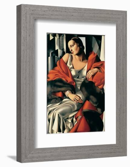 Portrait de Madame Boucard-Tamara de Lempicka-Framed Premium Giclee Print