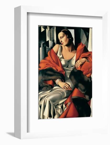 Portrait de Madame Boucard-Tamara de Lempicka-Framed Premium Giclee Print