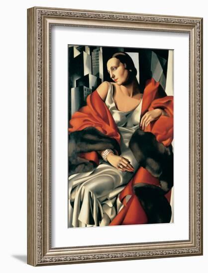 Portrait de Madame Boucard-Tamara de Lempicka-Framed Premium Giclee Print