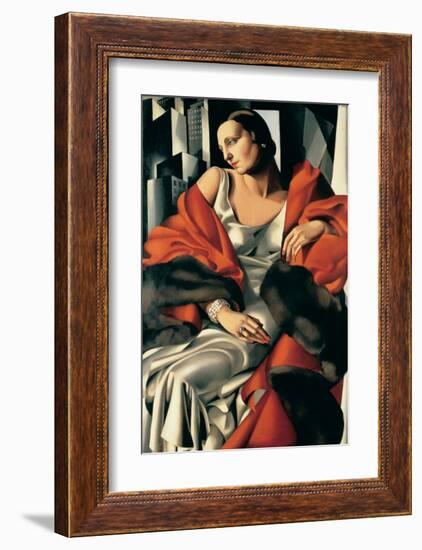 Portrait de Madame Boucard-Tamara de Lempicka-Framed Premium Giclee Print