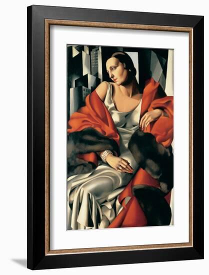 Portrait de Madame Boucard-Tamara de Lempicka-Framed Premium Giclee Print