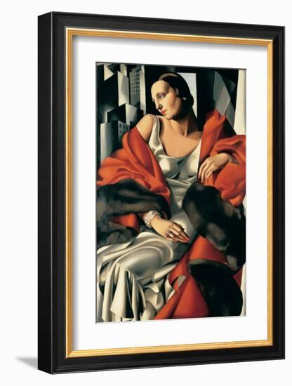 Portrait de Madame Boucard-Tamara de Lempicka-Framed Premium Giclee Print