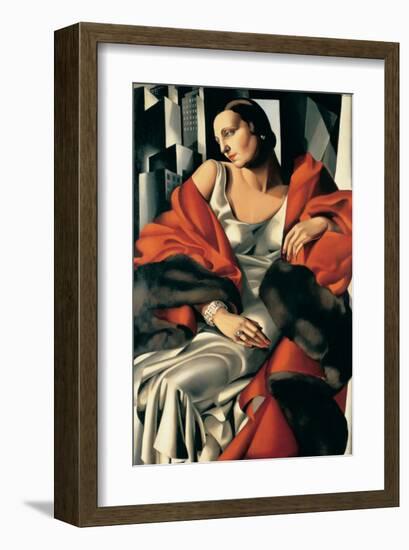 Portrait de Madame Boucard-Tamara de Lempicka-Framed Premium Giclee Print