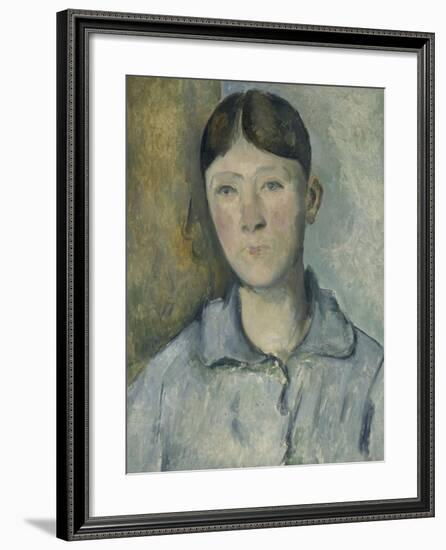 Portrait de madame Cézanne-Paul Cézanne-Framed Giclee Print