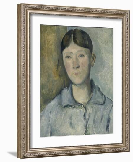 Portrait de madame Cézanne-Paul Cézanne-Framed Giclee Print