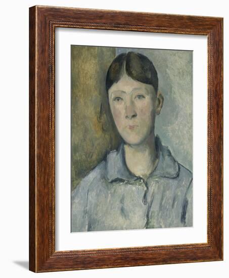 Portrait de madame Cézanne-Paul Cézanne-Framed Giclee Print